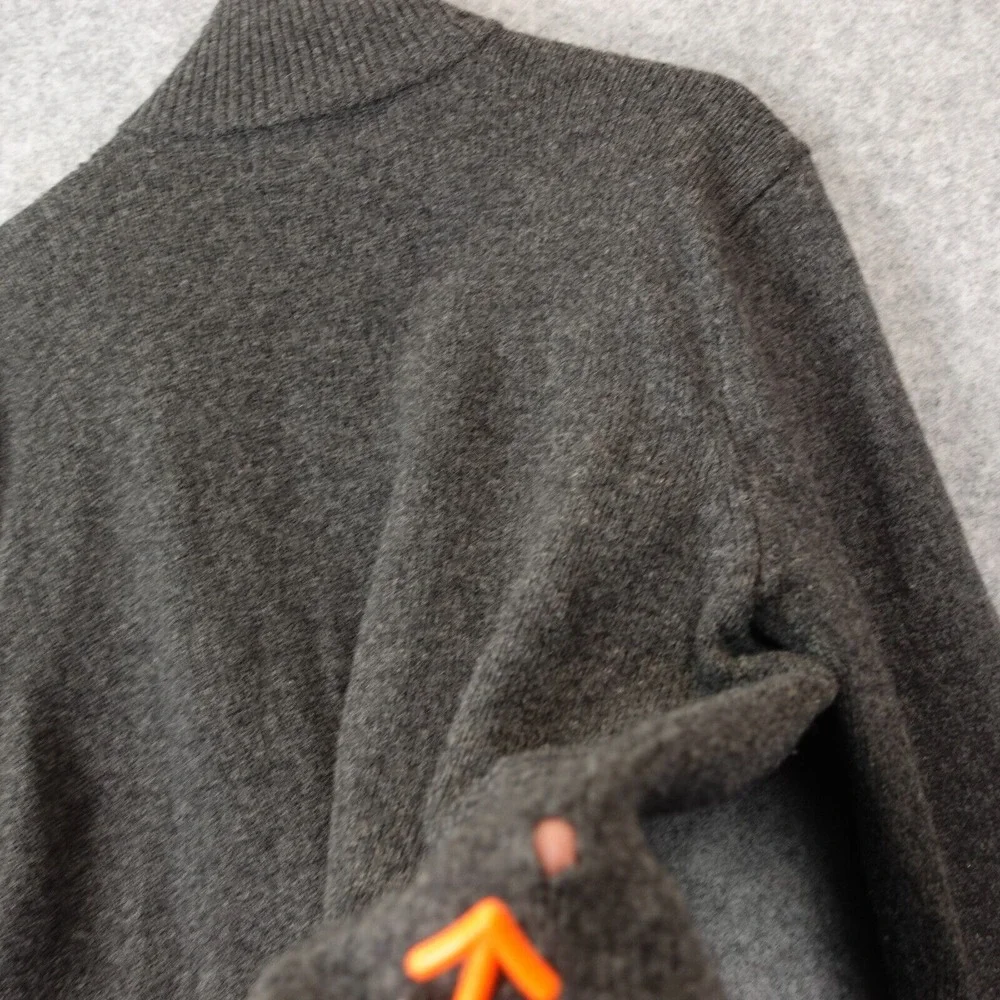 Vintage 90s POLO RALPH‎ LAUREN Sweater Mens L Heather High Neck Wool Quarter Zip